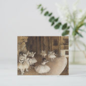 Probe des Balletts auf Bühne | Edgar Degas Postkarte (Stehend Vorderseite)