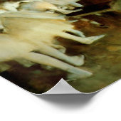 Probe des Balletts auf Bühne Poster (Ecke)