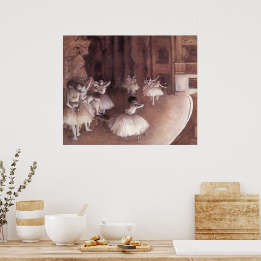 Probe des Balletts auf der Bühne Poster (Küche)