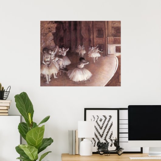 Probe des Balletts auf der Bühne Poster (Heimbüro)