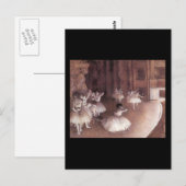 Probe des Balletts auf der Bühne Postkarte (Vorne/Hinten)