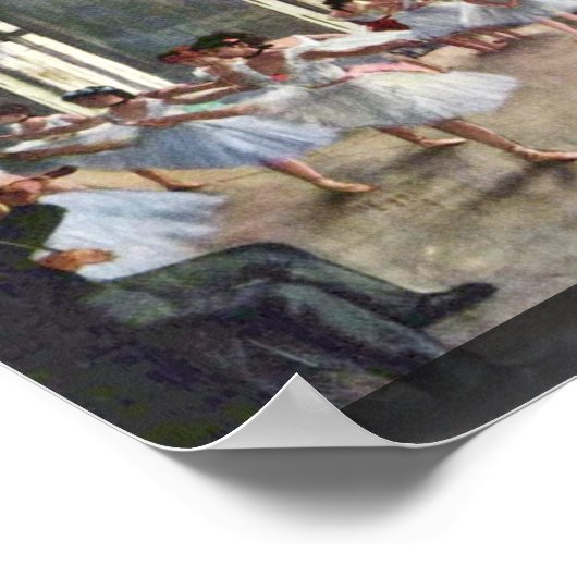 Probe des Balletts von Edgar Degas Poster (Ecke)
