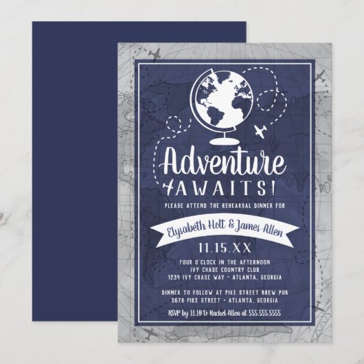 Probe des Flugzeugs Einladung (Vorne/Hinten)