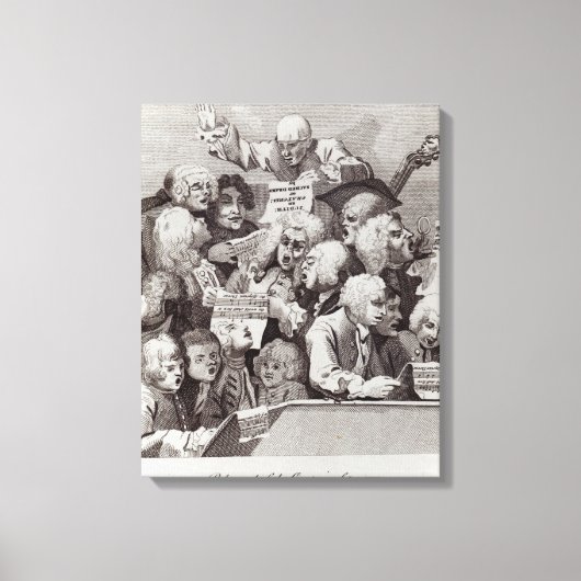Probe des Judith-Oratoriums, 1734 Leinwanddruck (Vorderseite)
