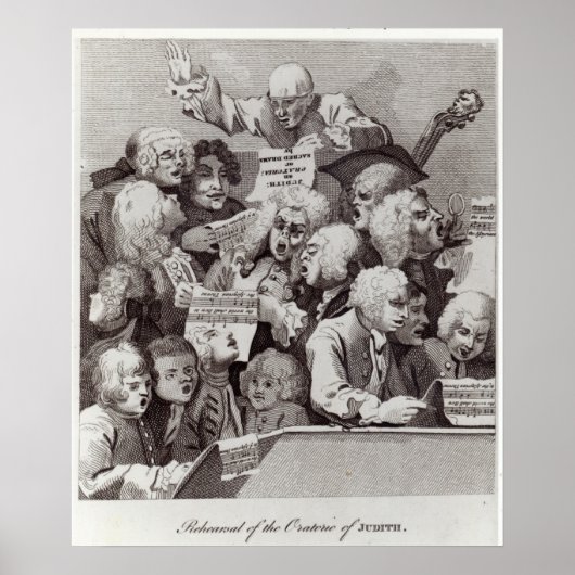 Probe des Judith-Oratoriums, 1734 Poster (Vorne)