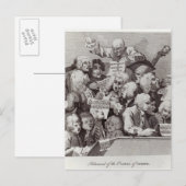 Probe des Judith-Oratoriums, 1734 Postkarte (Vorne/Hinten)