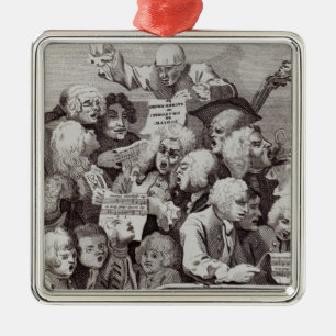 Probe des Oratorio von Judith, 1734 Ornament Aus Metall