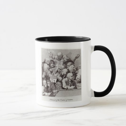 Probe des Oratorio von Judith, 1734 Tasse (Rechts)