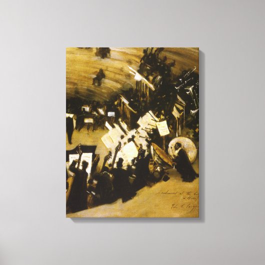 Probe des Pasdeloup Orchestra durch JS Sargent Leinwanddruck (Vorderseite)