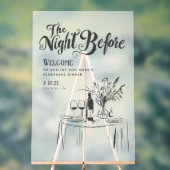 Probe Dinner Begrüßung Handzeichen Funky Acrylschild (Neutral)