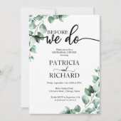 Probe Dinner bevor wir Grün machen Einladung (Vorderseite)