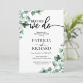 Probe Dinner bevor wir Grün machen Einladung (Stehend Vorderseite)