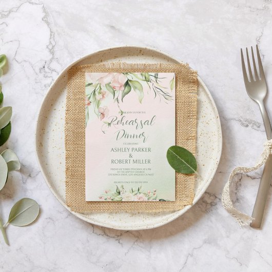 Probe Dinner Blume Einladung