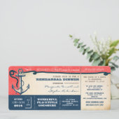 Probe Dinner Boarding Pass Tickets mit UAWG Einladung (Stehend Vorderseite)