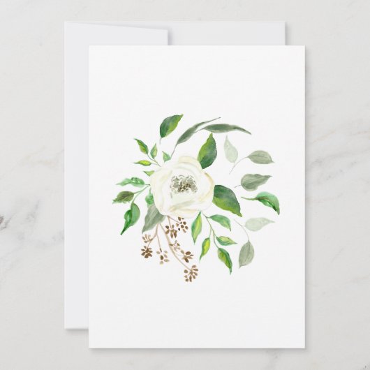 Probe Dinner BOHO Eukalyptus Samen Holzreath Einladung (Rückseite)