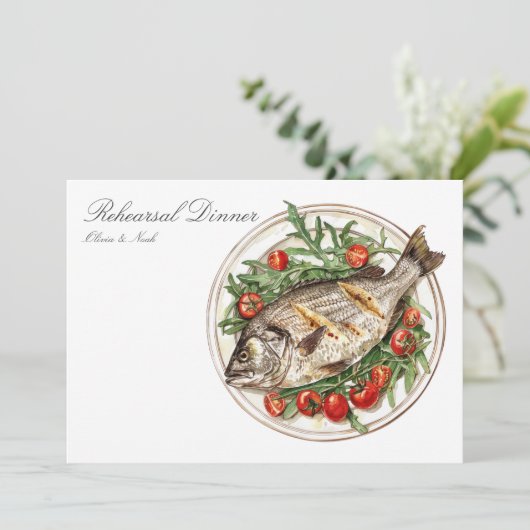 Probe Dinner Card Dankeskarte (Stehend Vorderseite)