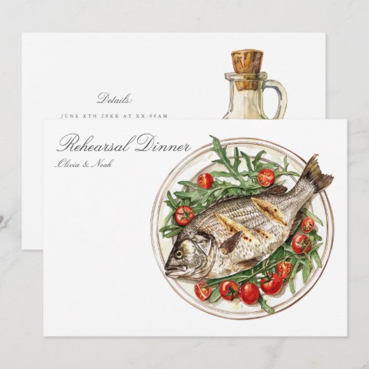 Probe Dinner Card Dankeskarte (Vorne/Hinten)