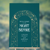 Probe Dinner Celestial Aquamarin Willkommen Acrylschild (Neutral)