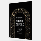 Probe Dinner Celestial Black Willkommen Acrylschild (Winkel)