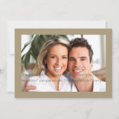 Probe Dinner Classic Scrolls 2 Hochzeiten Einladun Einladung (Rückseite)