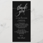 Probe Dinner Danke, dass Sie die Karte setzen (Vorderseite)