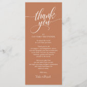 Probe Dinner Danke, dass Sie die Karte setzen (Vorderseite)