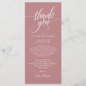 Probe Dinner Danke, dass Sie die Karte setzen (Vorderseite)