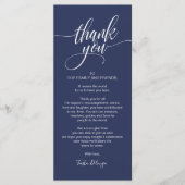 Probe Dinner Danke, dass Sie die Karte setzen (Vorderseite)