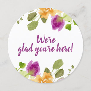 Probe Dinner Danke Ihre Karte Lila Blüten