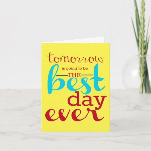 Probe Dinner Danke Karte (Vorderseite)