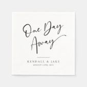 Probe-Dinner eines Tages Modernes Elegantes Serviette (Vorderseite)