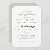 Probe Dinner Einfach Minimalistisch Modernes Folie Einladung (Vorne/Hinten)