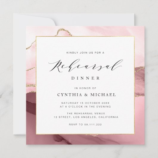 Probe-Dinner Einladung (Vorderseite)