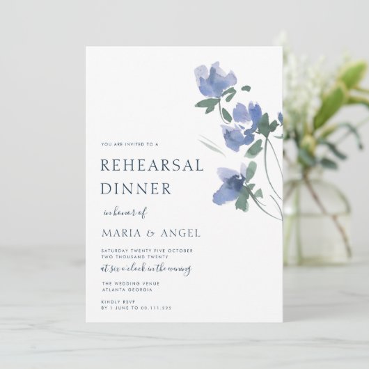 Probe Dinner Einladung (Stehend Vorderseite)