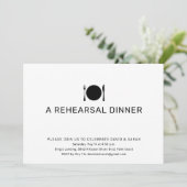 Probe-Dinner Einladung (Stehend Vorderseite)
