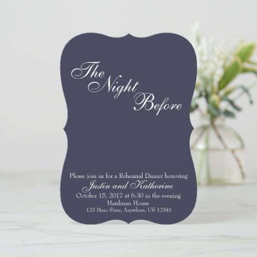 Probe Dinner Einladung (Stehend Vorderseite)