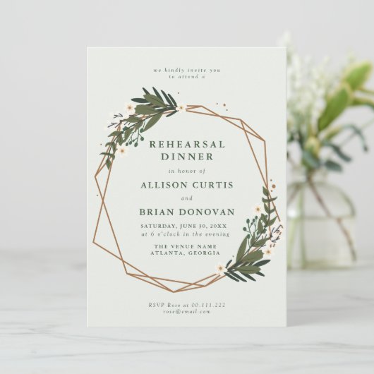 Probe-Dinner Einladung (Stehend Vorderseite)