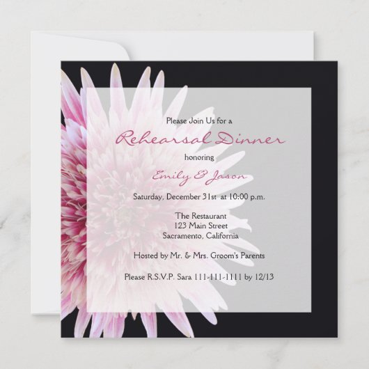 Probe Dinner Einladung (Vorderseite)