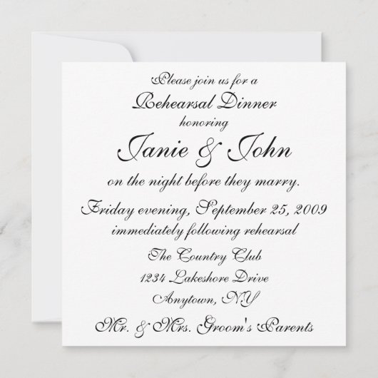 Probe Dinner Einladung (Rückseite)