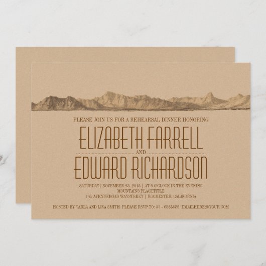 Probe-Dinner Einladung (Vorne/Hinten)