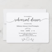 Probe Dinner Einladung auf Kraft Papier (Vorderseite)