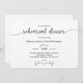 Probe Dinner Einladung auf Kraft Papier (Vorne/Hinten)