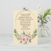 Probe Dinner Einladung einfach (Stehend Vorderseite)