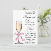 Probe Dinner Einladung einfach (Stehend Vorderseite)