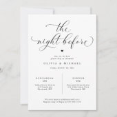 Probe Dinner Einladungen für Hochzeiten Probe (Vorderseite)