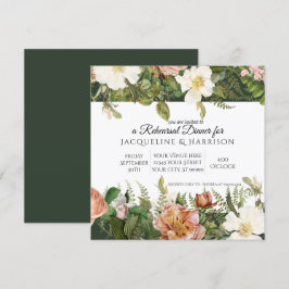 Probe Dinner Emerald Forest Ivory Rose Blumenkohl Einladung