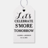 Probe Dinner Feiern S'more Liebe Geschenkanhänger (Vorderseite)