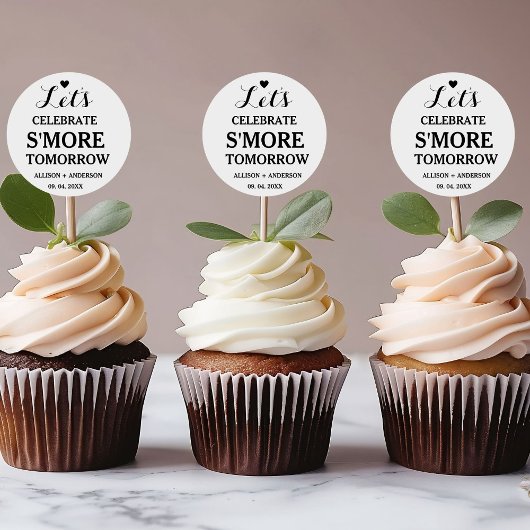 Probe Dinner Feiern S'more Liebe Runder Aufkleber