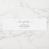 Probe Dinner Flasche Etikett The Night Before (Einzelnes Label)