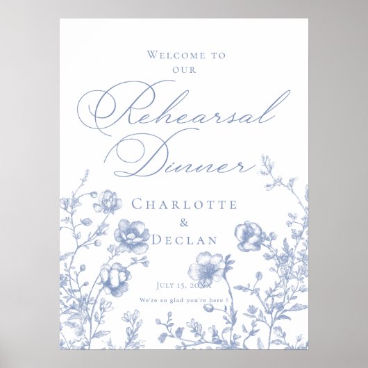 Probe Dinner French Toile Poster (Vorne)